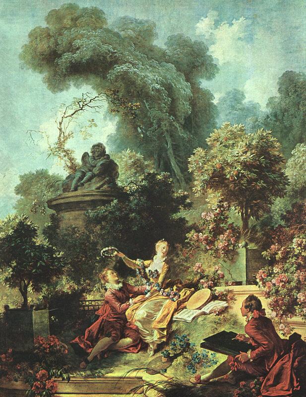 Jean-Honore Fragonard The Lover Crowned